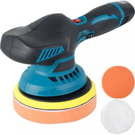 12V Cordless Car Polisher Wireless Electric Polishing Machine Brushless 6 Adjustable Speed Hand-held Portable Car Waxing Tool