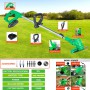 Electric Garden Tools Grass Hedge Trimmer Lawn Mower Chainsaw Set Interchangeable with 12V/20V Lithium Battery