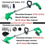 Electric Garden Tools Grass Hedge Trimmer Lawn Mower Chainsaw Set Interchangeable with 12V/20V Lithium Battery