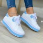 Casual Sneakers Women's 2022 Fashion Plus Size 43 Ladies Casual Vulcanized Shoes Lace Up Thick Sole Sneakers Women's Shoes