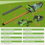 WORKPRO 18/20V Cordless Hedge Trimmer Electric Household Trimmer Pruning Saw Quick Charge Rechargeable Hedge Trimmer  For Garden