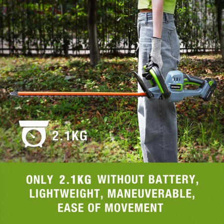 WORKPRO 18/20V Cordless Hedge Trimmer Electric Household Trimmer Pruning Saw Quick Charge Rechargeable Hedge Trimmer  For Garden