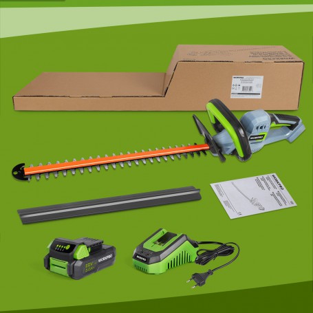 WORKPRO 18/20V Cordless Hedge Trimmer Electric Household Trimmer Pruning Saw Quick Charge Rechargeable Hedge Trimmer  For Garden