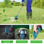 2000W 9 Inch Brushless Electric Grass Trimmer Cordless Lawn Mower Hedge Trimmer Adjustable Handheld Garden Pruning Tools