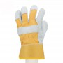 Gloves split Leather Workers Work Welding Safety Protection Garden Sports Motorcycle Driver Wear-resistant Gloves