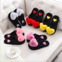 Slippers Heart Woman Slides Plush Indoor Fur Slippers
