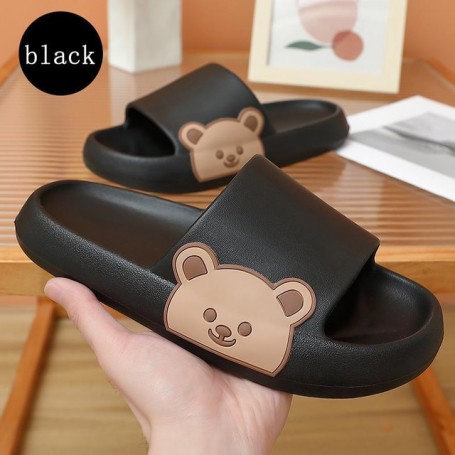 Women Slippers Shoes Summer New Indoor Bear Slippers for Home Korean Flip Flops Leisure Cloud Female Home Shoes Footwear