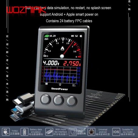 IBOOT POWER iBoot Box for iPhone 6-13PROMAX MINI Android Phones DC Power Supply Battery Cable Mobile Phone Precise TEST Wire