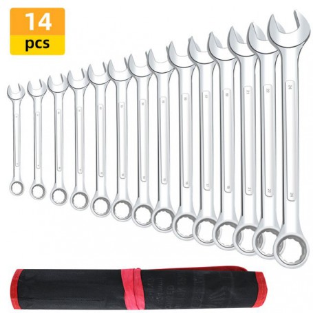 Key Ratchet Wrench Set 72 Tooth Gear Ring Torque Socket Trunk Spring Metric Combination Ratchet Spanners Set Car Repair Tools