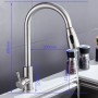 Brushed Nickel Kitchen Faucets Single Handle Pull Out Tap Kitchen Sink Faucet Stream Sprayer Head Swivel Degree Water Mixer Tap