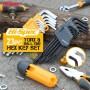 9Pcs Allen Key Set Torx Allen Wrench L Type Hexagon Spanner Hex Key Universal Plum Screwdriver Repair Tools Hand Tool For Home