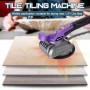 Tile Vibrator Tile Tiling Machine 45kg Tiles Floor Plaster Machine Tile Laying Automatic Floor Vibrator Leveling Tool + Battery