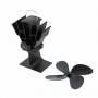 Thermal Power Fireplace Fan Heat Powered Wood Stove Fan for Wood/Log Burner /Fireplace Eco Friendly Four-leaf Fans