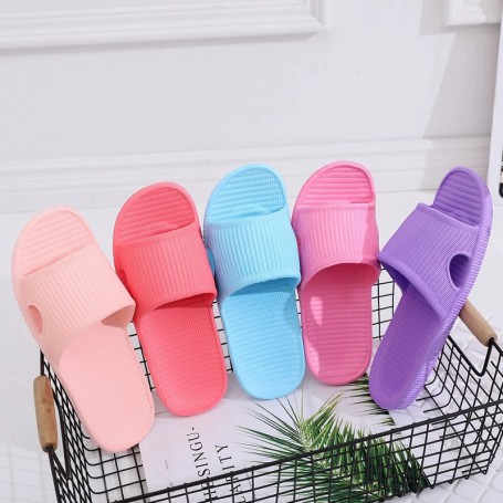 Slippers Summer Indoor Floor Non-slip Slippers Couple Family Women and Men Hotel Bathroom Bath Sandal Slippers Shoes