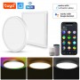 Tuya WiFi Modern Smart LED Ceiling Light Dimmable RGB 40W Ultra Thin Ceiling Lamps Smart Life APP Remote Control for Home Decor