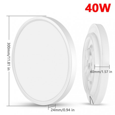 Tuya WiFi Modern Smart LED Ceiling Light Dimmable RGB 40W Ultra Thin Ceiling Lamps Smart Life APP Remote Control for Home Decor