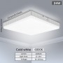 24W Square Led Modern Ceiling Lamps for Living Room Lighting Cold White Waterproof Led Ceiling Light Home Bedroom Chandeliers