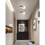Modern Combination Round Ceiling Light Bedroom Living Room Kitchen Corridor Black White LED Ceiling Lamp Indoor Decor Lighting