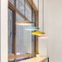 Nordic Colorful Chandeliers LED Pendant Light UFO Round Plate Suspension Lamp Dining Living Room Bar Flying Saucer Hanging Lamp