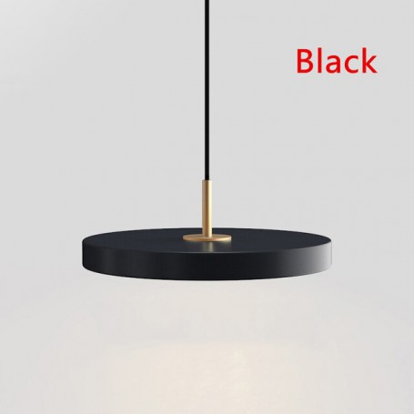 Nordic Minimalist Round Fly Saucer Led Pendant Light Ultra-thin Single Head Hanging Lamp Restaurant Bedside Cafe Pendant Lamps