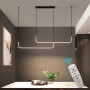 Modern LED Ceiling Chandelier Dining Room Kitchen Minimalist Pendant Home Decor Lighting Lustre Linear Lamp Hanglamp Woonkamer