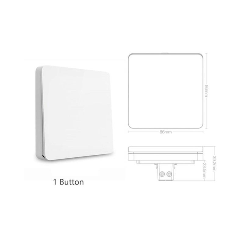 Yeelight Slisaon Smart Wall Switch 250V 16A 1/2/3 Gang Button Panel ...