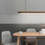 Minimalist Dining Room Wood Pendant Lights Modern LED Long Dining Table Living Room Bar Nordic Office Hanging Lamp