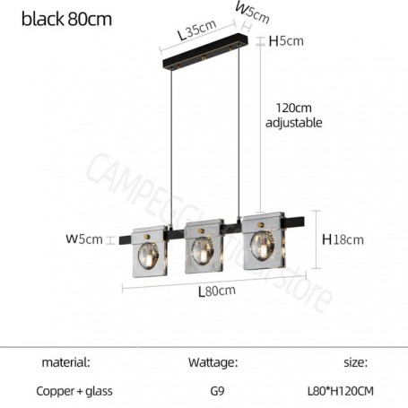 Deluxe Copper Restaurant Chandelier Villa Creative Chandelier Nordic Atmosphere Lamp Dining Room Bar Island Kitchen Chandelier