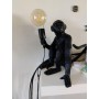 European Resin Black White Monkey Lamp Standing Lamp Creative Personality Study Kids Bedroom Hanging Light Fixture