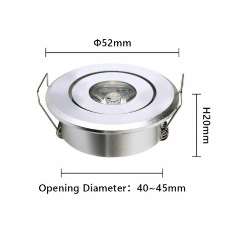 10PCS LED Downlight Mini Ceiling 1W 3W Warm White/Cold White Led Light AC 85-265V 220V 110V Indoor Lighting