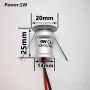 1W 12V Mini LED Downlight Dimmable Spotlight IP65 Stair Cabinet Light Black White Silver Shell Spot Light Ceiling Downlight