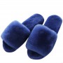 New high quality sheepskin house slippers with non-slip sole winter ladies indoor wool slippers fur ladies house shoes