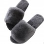 New high quality sheepskin house slippers with non-slip sole winter ladies indoor wool slippers fur ladies house shoes