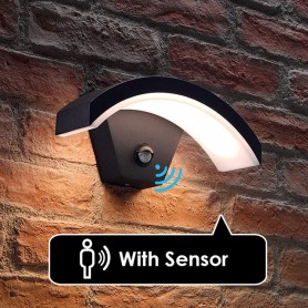 PIR Motion Sensor LED Outdoor Wall Lamp IP65 Waterproof LED Wall Light Aluminum Street Lamp Porch Light for Gardens Lighting PIR Motion Sensor LED Outdoor Wall Lamp IP65 Waterproof LED Wall Light Aluminum Street Lamp Porch Light for Gardens Lighting