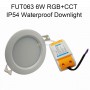 MiBoxer 6W 9W 12W 15W 18W RGB+CCT LED Downlight Dimmable FUT062 FUT063 FUT064 FUT065 FUT066 FUT068 FUT069