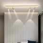 Minimalist Led Acrylic Strip Chandeliers With Spotlight Bedroom Aisle Lamp Lighting Modern Living Room Lights Kitchen Fixtures