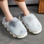 Women Slippers Winter Fuzzy Indoor Family Cotton Platform Bread Shoes Thick Sole Soft Comfy Slipper Casual Slides Plush Sandals