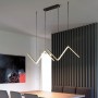Nordic restaurant chandelier modern minimalist line chandelier modern minimalist dining table bar lamp