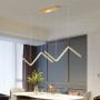 Nordic restaurant chandelier modern minimalist line chandelier modern minimalist dining table bar lamp