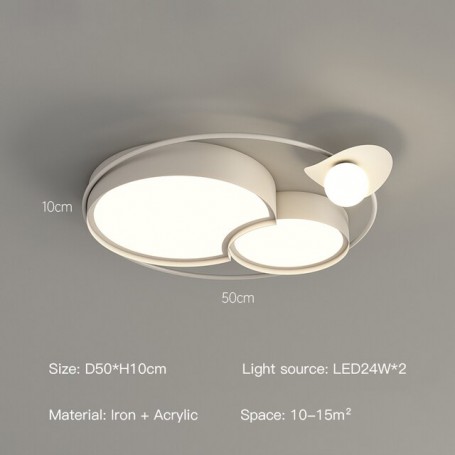 Modern Style LED Chandelier For Living Room Bedroom Kitchen Study Ceiling Lamp White Design Remote Control Light Fixtures