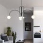 Nordic New Design Indoor Chandelier Lighting Black Gold for Living Room Bedroom Office Home Decor Hanging Lamp Light Fixture G9