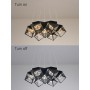 Bedroom lamp simple modern led chandelier designer lamp Nordic starry star restaurant study room ins room lamp