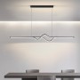 Nordic Simple Led Long Chandeliers For Living Room Bedroom Dining Table Chandelier Home Indoor Decor Lights Dimmable With Remote