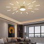 LED Ceiling Light Modern Gold Black Ceiling Chandelier Living Room Bedroom Apartment Villa Creative Interior Hanging Lighting