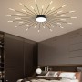 LED Ceiling Light Modern Gold Black Ceiling Chandelier Living Room Bedroom Apartment Villa Creative Interior Hanging Lighting