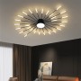 LED Ceiling Light Modern Gold Black Ceiling Chandelier Living Room Bedroom Apartment Villa Creative Interior Hanging Lighting
