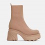 Women Boots Fashion Platform Boots Heels Winter Shoes For Woman Knitted Ankle Botas Mujer 2022 New Autumn Winter Boots Female