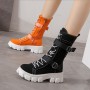 2021 Spring and Autumn New British style Martin boots Mid-tube women's boots Breathable and non-slip High State Knight Boots