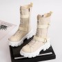 2021 Spring and Autumn New British style Martin boots Mid-tube women's boots Breathable and non-slip High State Knight Boots