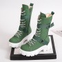 2021 Spring and Autumn New British style Martin boots Mid-tube women's boots Breathable and non-slip High State Knight Boots
